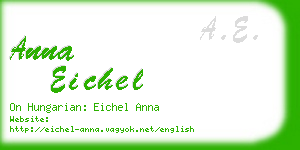 anna eichel business card